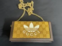 美品】GUCCI コインケース 小銭入れ リザード型押し ロゴ金具 箱袋付き