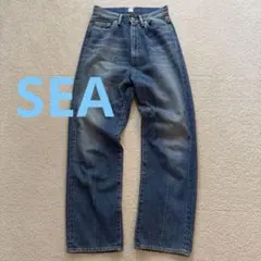 定価4万✨SEA 加工デニム VINTAGE ハイライズセンタープレス 24のサムネイル