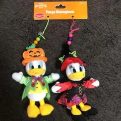 ディズニーランド　ハロウィン　ストラップ ドナルド　デイジー