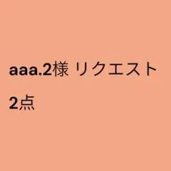 aaa.2様 リクエスト 2点まとめ商品