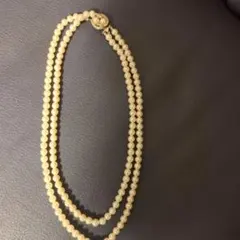 アイボリー パール 二重ネックレス