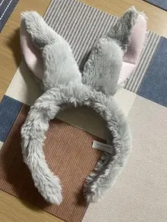ウサギの耳カチューシャ グレー