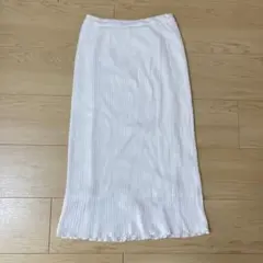 ストレッチタイトスカート　白