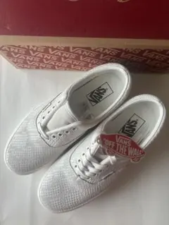 新品未使用　限定VANS エラプラットフォームレザーパイソン柄25cm