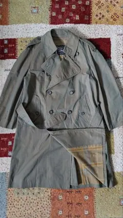 70s Burberry double trench coatのサムネイル