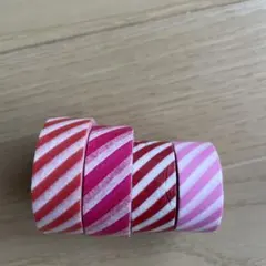 カモ井加工紙　mt 限定　マスキングテープ　ストライプ　ピンク