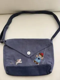 ファミリア デニムバッグ ミニトート 廃盤品 ポーチ ストラップのサムネイル