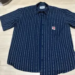 Carhartt WIP ネイビー ハート柄 半袖シャツ