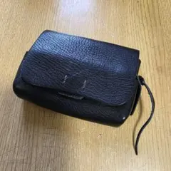 eureka leather craft レザー ミニ財布 黒