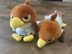 福岡ソフトバンクホークス ぬいぐるみ ハリーホーク 2体セット タカ