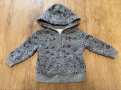 ラルフローレン　ポロベア　パーカー　グレー　裏起毛　12M