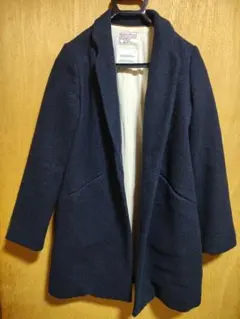 Harris Tweed ハリスツイード チェスターコート ネイビーのサムネイル