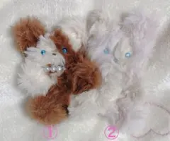 ふわふわ　モールドール　くま　うさぎ　いぬ　ぬいぐるみ　キーホルダー