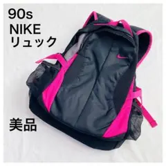 archiveナイキNIKEリュック90s黒リュックサックtechピンクy2k