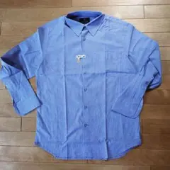 【美品】LANVIN COLLECTION シャツ パープル チェック　Ｌのサムネイル