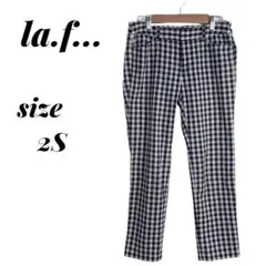 la.f... ラエル ギンガムチェック パンツ 2 S チェック柄