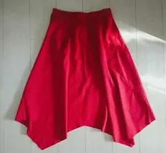 rienda♡アシメロング丈スカート/レッド