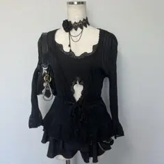 ダークコケット ジャケット ダークコア コケット シズニルック ホラゲ女子 ダークコケット ダークコア コケット ホラゲ女子 シズニルック