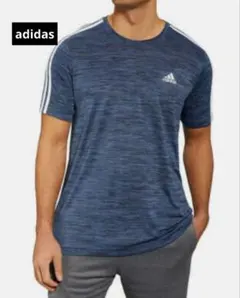 ★美品★adidas アディダス スリーライン 半袖Tシャツ AEROREADY