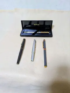 モンブラン パイロット 万年筆 3本セット まとめ売り 18k 刻印あり