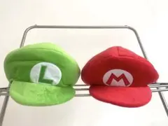【美品】ユニバ　USJ 帽子　マリオ　ルイージ　ファンキャップ　2個