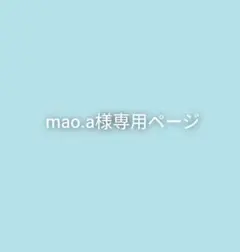 mao.a様専用ページ ちぐさくんブロマイド