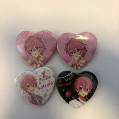 すとぷりさとみくんハート缶バッジ4個セット