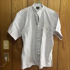 値下げ⭐️Miyake Design Studio 半袖シャツ L ストライプのサムネイル