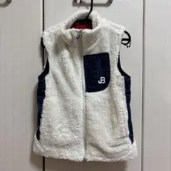 ジャックバニー　ジュニア ボア フルジップ ベスト 130㎝