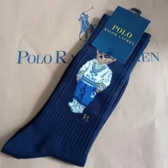 POLORALPHLAUREN ポロラルフローレン ポロベア ソックス 靴下 紺