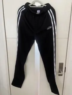 ANAPGIRL 黒 サイドストライプ ロングパンツ