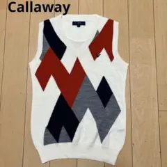 Callaway キャロウェイ　ニットベスト　アイボリー　Mサイズ