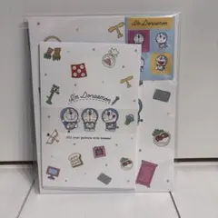 【新品未開封】ドラえもん レターセット シール付き 便箋 封筒 文房具 可愛い