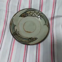 新品 やむちん 宮陶 宮城須美子 3.5寸 魚紋重焼 皿 陶器 レトロ 沖縄
