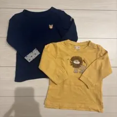 ロングTシャツ2枚セット プティマイン 90cm