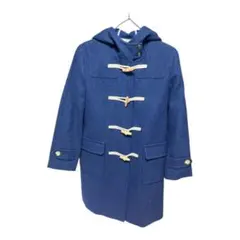 《シンゾーン》ネイビーダッフルコート フード付き　毛　カシミヤ　日本製