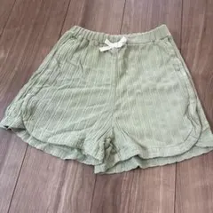 140cm ライトグリーン　ハーフパンツ
