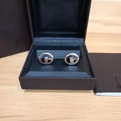 dunhill 커프스 실버 컬러 로고 디자인
