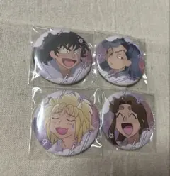 忍たま乱太郎　缶バッジ　寝巻き　綾部喜八郎　斉藤タカ丸　平滝夜叉丸　浜守一郎