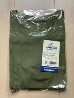 ★未使用★ モンベル WIC.T ロゴT Women's M〈モスグリーン〉