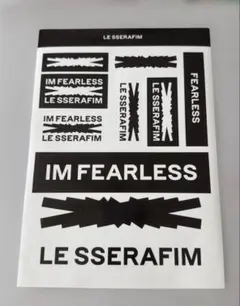 LE SSERAFIM FEARLESS ステッカーシート