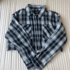 INGNI チェック柄 クロップド丈 長袖シャツ Mサイズ