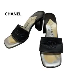 CHANEL シャネル　ミュール　サンダル　ココマーク　ヒール