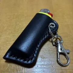 ライターケース（Bicスリム）　レザークラフト　ハンドメイド　キーホルダー　本革