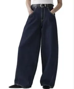 BAGGY PANEL JEAN FLOWERS W30 - メルカリ
