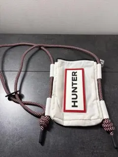 HUNTER ロープバッグ ホワイト　サコッシュ　ショルダーバッグ　ハンター