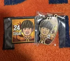 清水エスパルス　ウッドキーホルダー&ステッカー　須貝英大