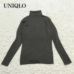 UNIQLO ユニクロ　ブラック タートルネックセーター L 大きいサイズ　無地