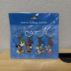 東京ディズニーリゾート ディズニー　キーチェーン4個セット