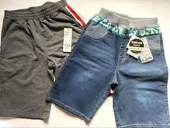 【新品タグ付き】150cm男の子 ハーフパンツ 2枚セット 西松屋 イオン 夏服